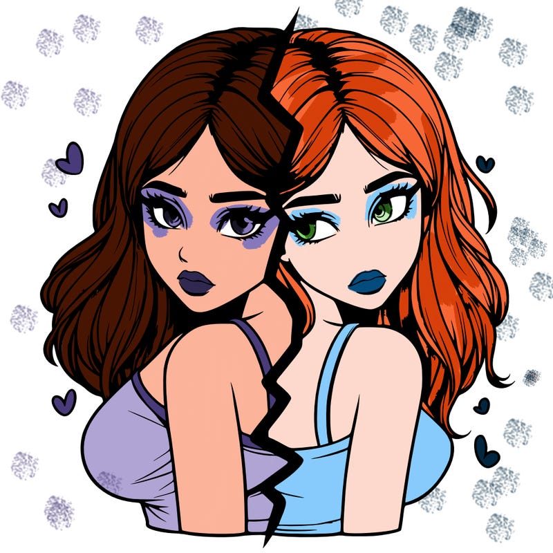 realistic girl split