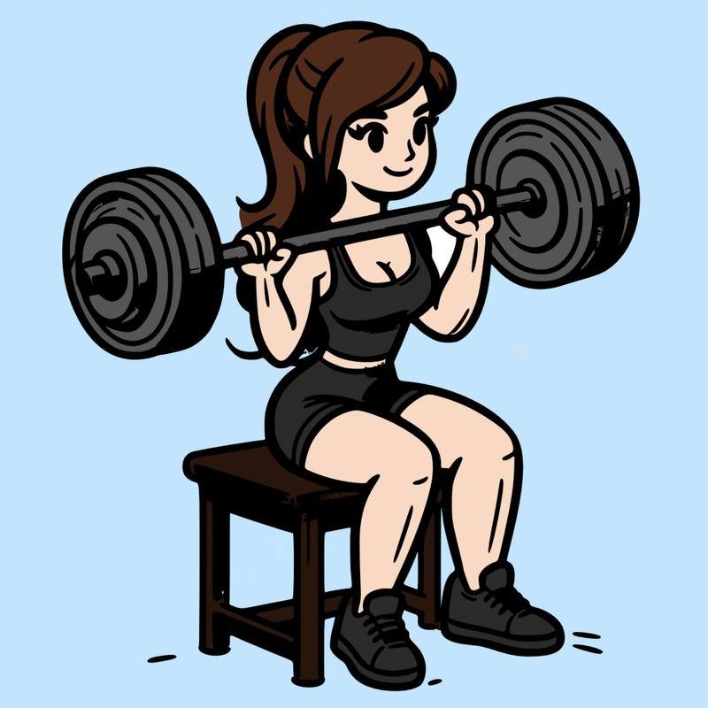woman lifting weights