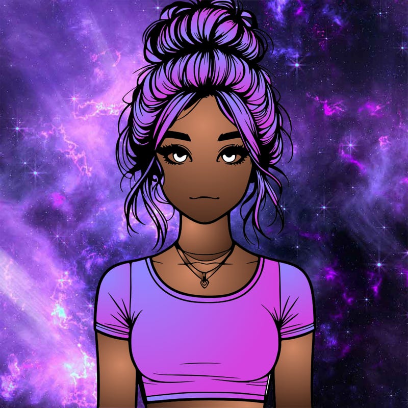 realistic girl with messy bun and croptop