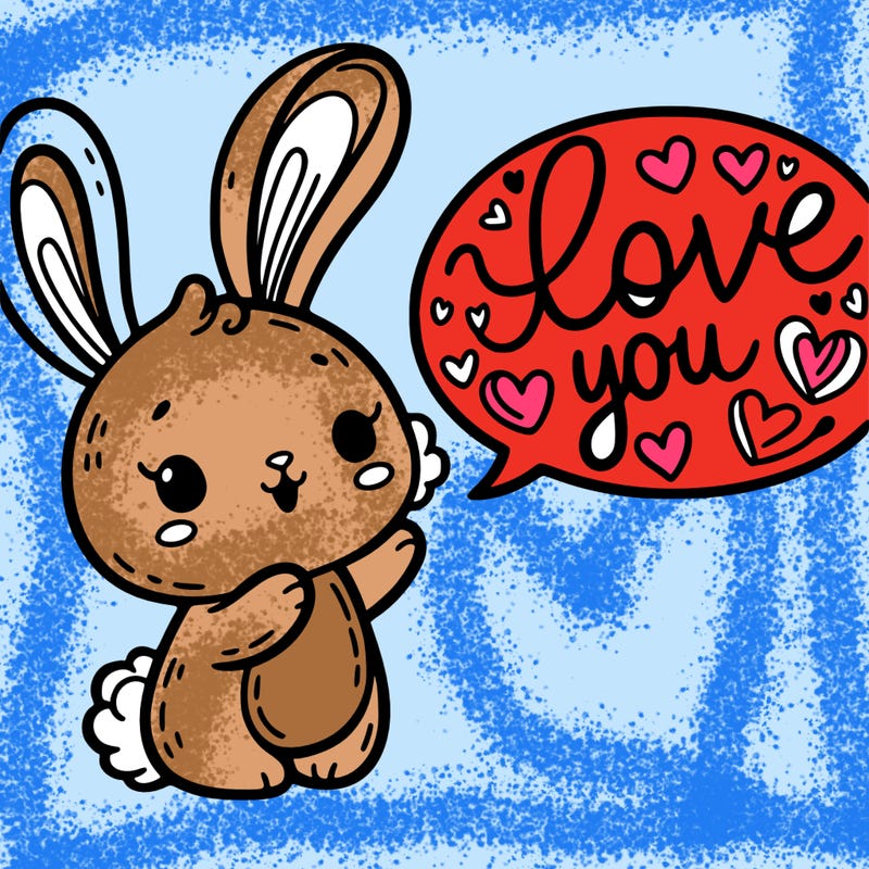 bunny saying love you