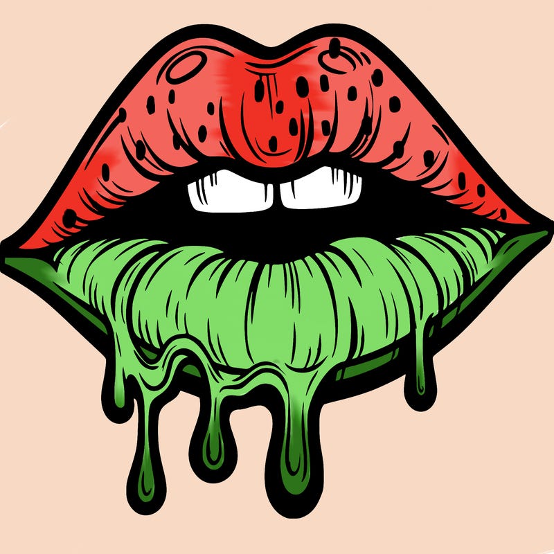 lips that look realistic and drip