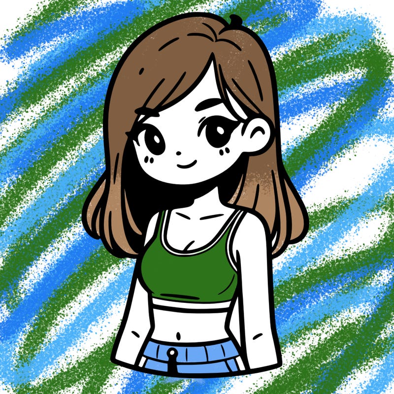 girl with crop top