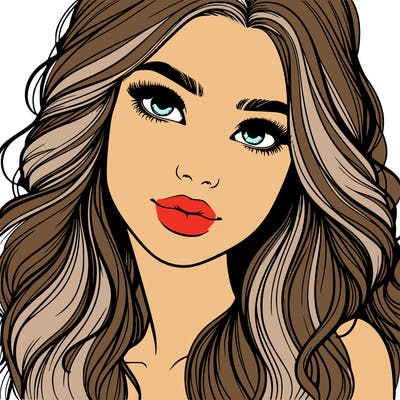 beautiful realistic girl