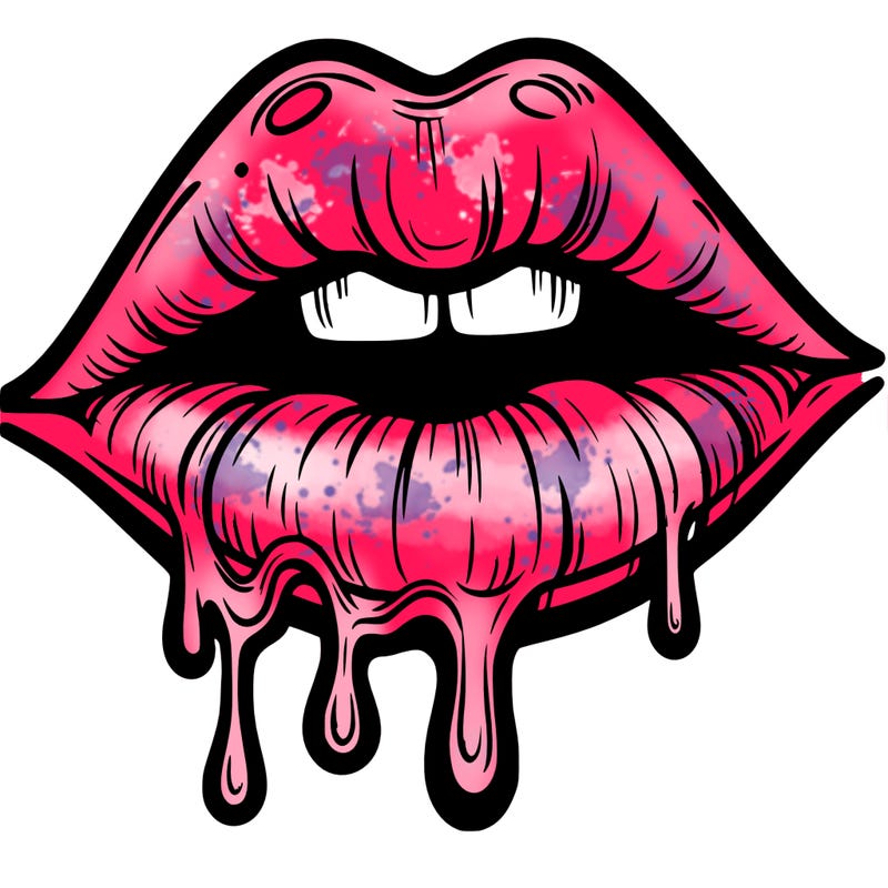 lips that look realistic and drip