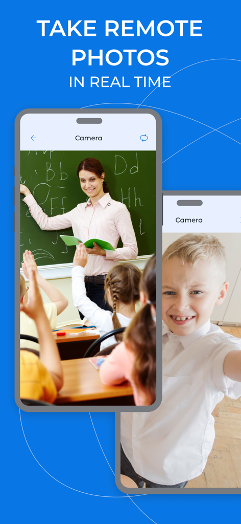 Función de la aplicación Kroha para tomar fotos remotas en tiempo real para monitorear la seguridad del niño