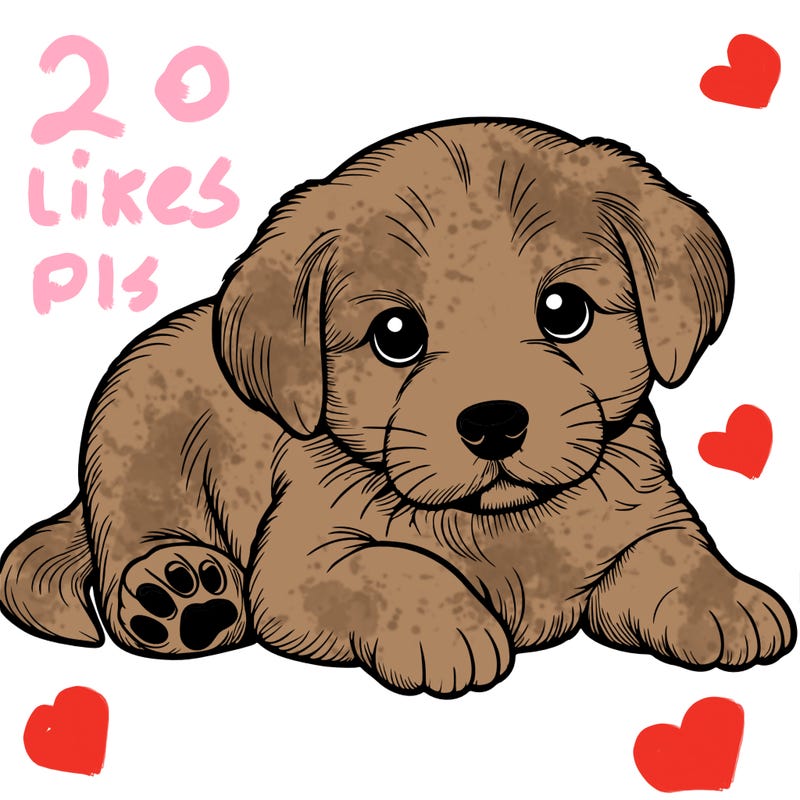 a cute realistic puppy