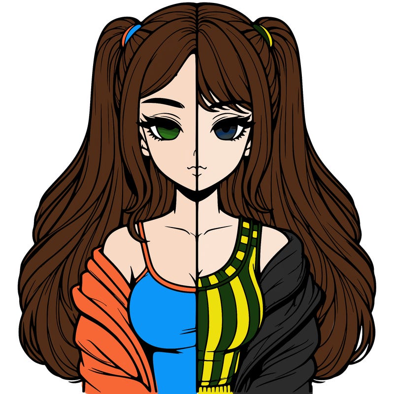 realistic girl split