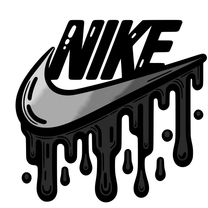 dripping nike logo