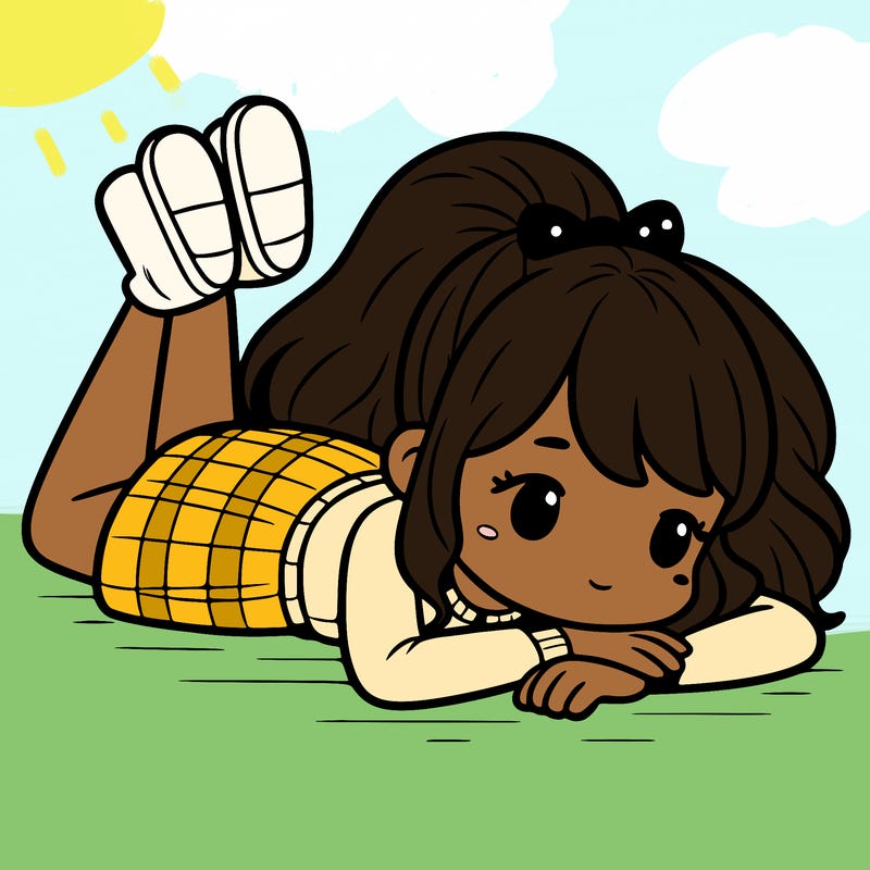 girl laying on the floor