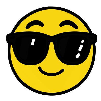 emoji with sunglasses
