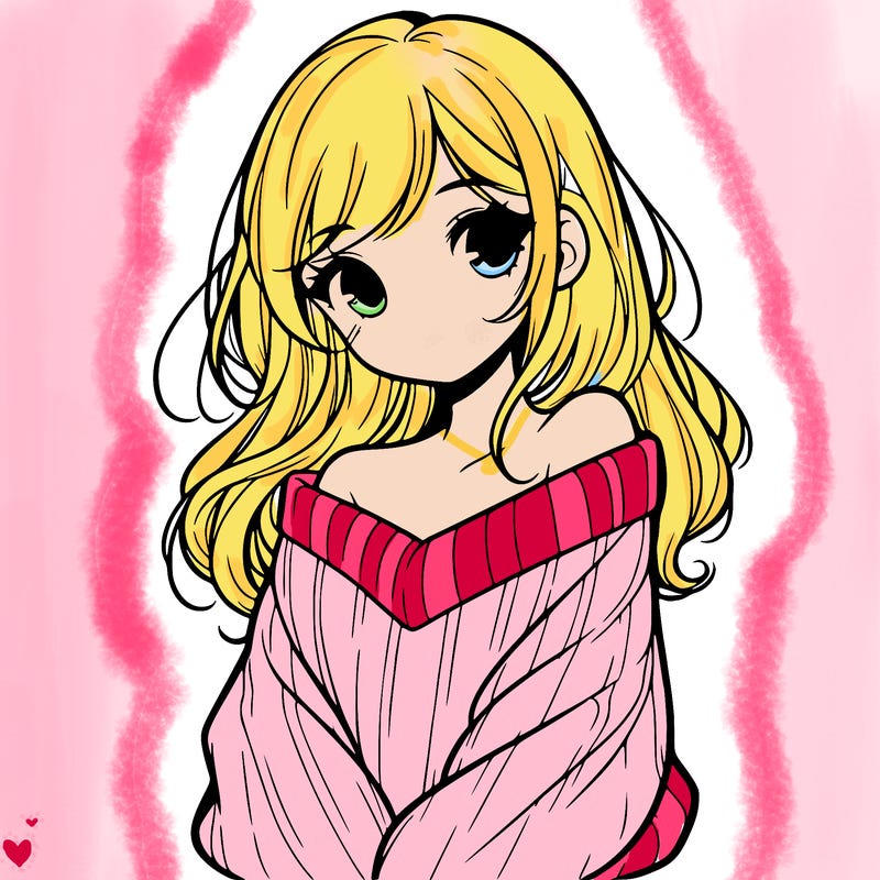 shy pretty girl wearing a sweater that is falling off one shoulder portrait