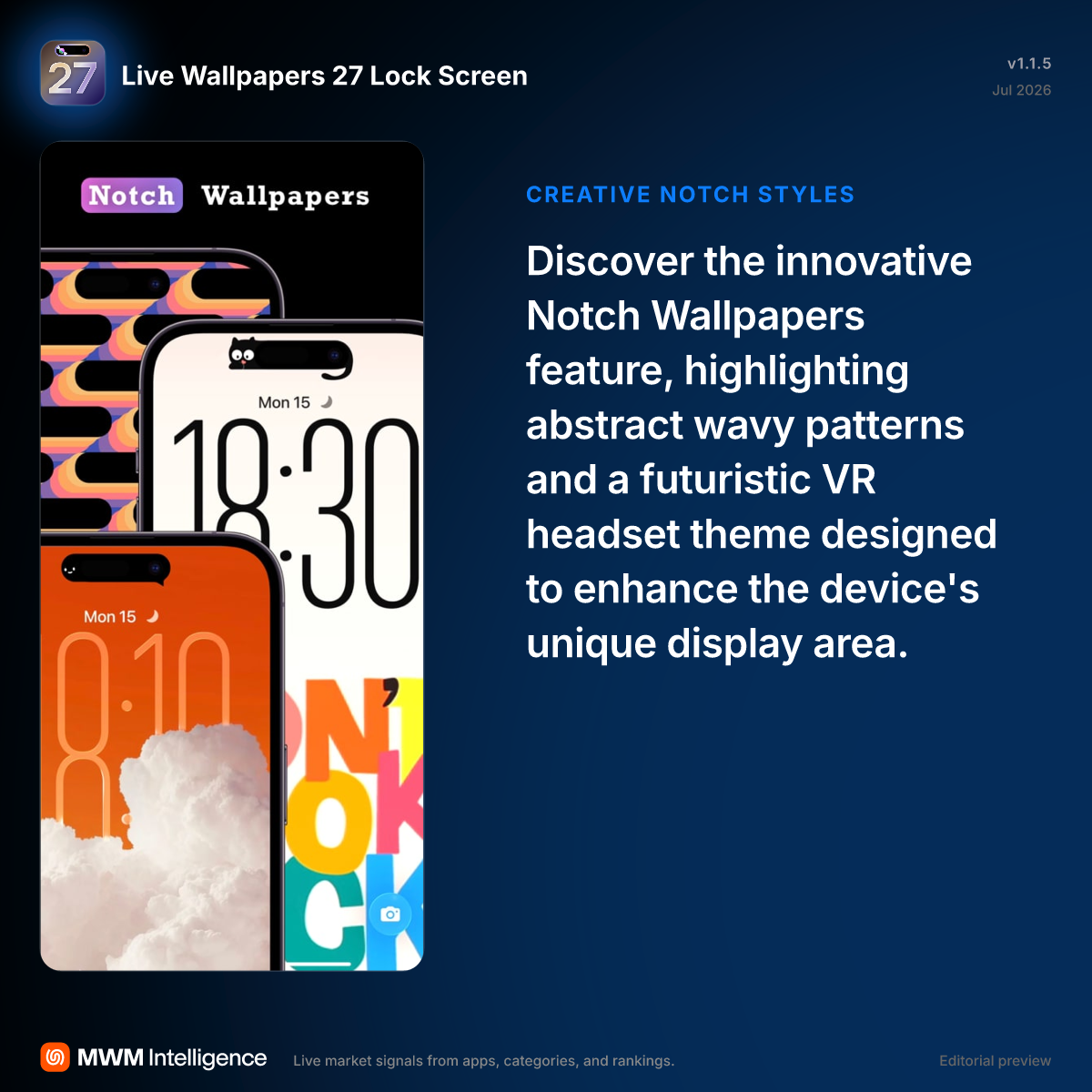 Live Wallpapers 27 Lock Screen - Graphics & Design App | MWM