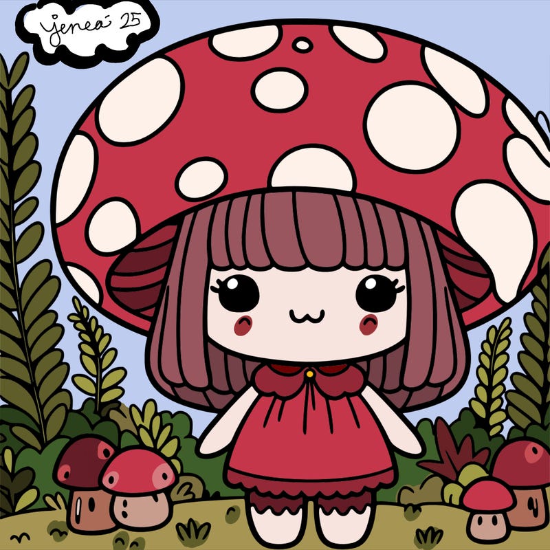 mushroom girl