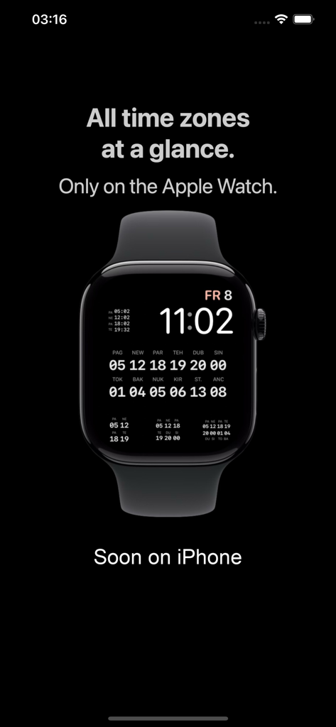 Esfera de Apple Watch mostrando múltiples complicaciones de reloj mundial con diferentes zonas horarias de un vistazo