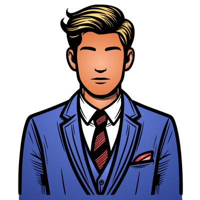 man wearing a suit and tie