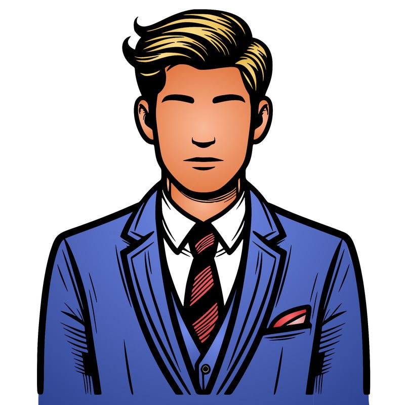 man wearing a suit and tie