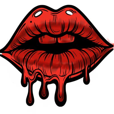 lips that look realistic and drip