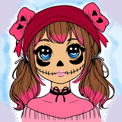 realistic girl halloween