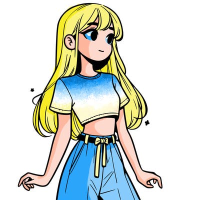 girl in a cute crop top