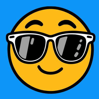 emoji with sunglasses