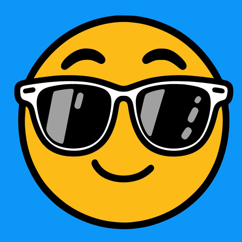 emoji with sunglasses