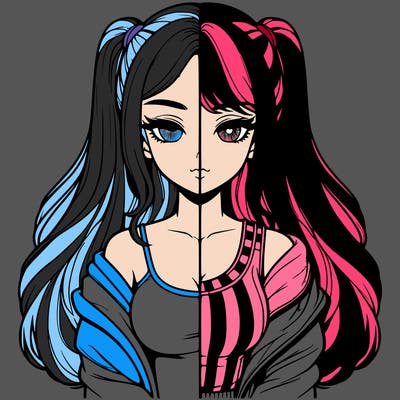 realistic girl split