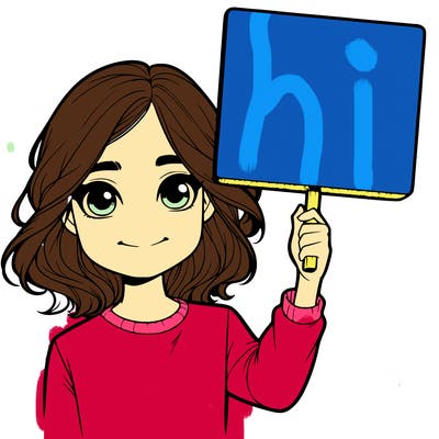 realistic girl holding up a sign