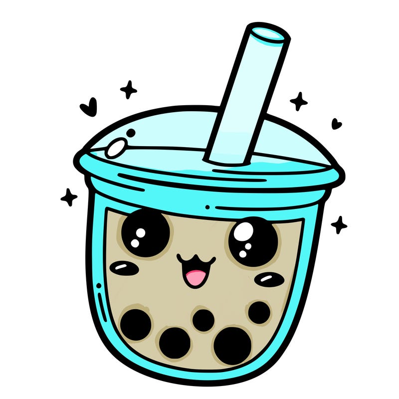 asthetic boba tea