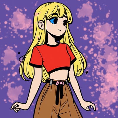 girl in a cute crop top