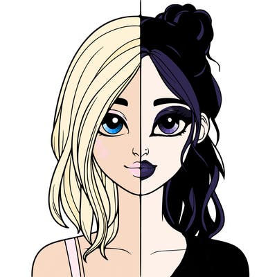 realistic girl split