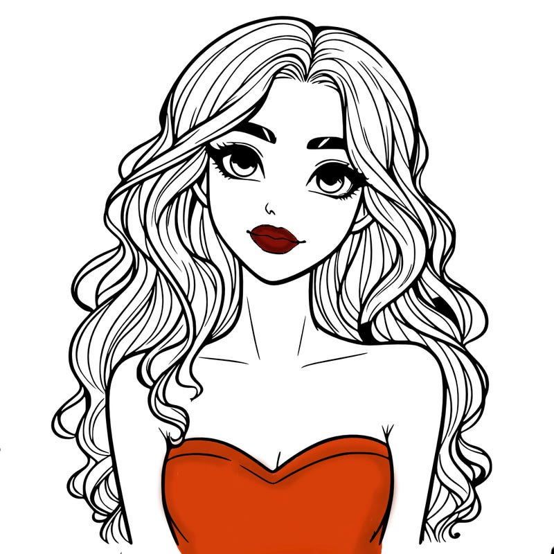 realistic and pretty girl