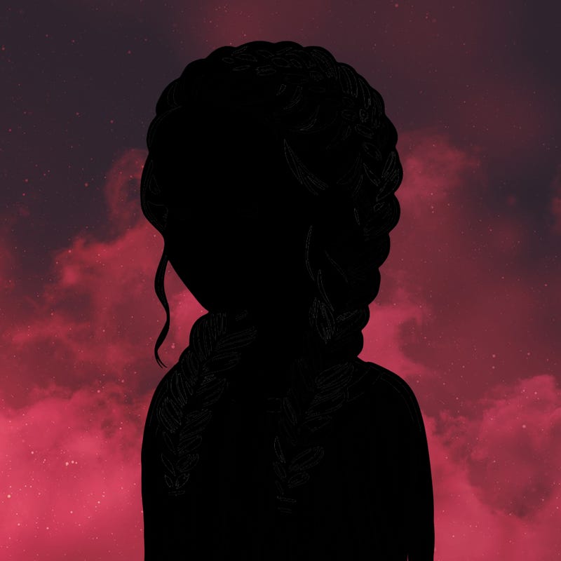 realistic girl with braids