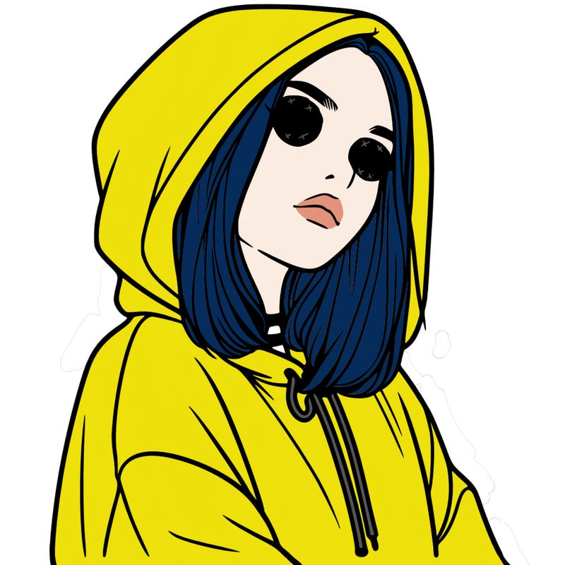 a realistic girl in a hoodie