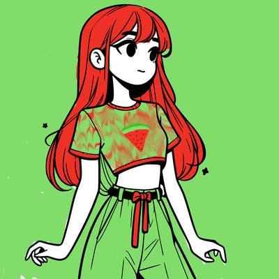 girl in a cute crop top