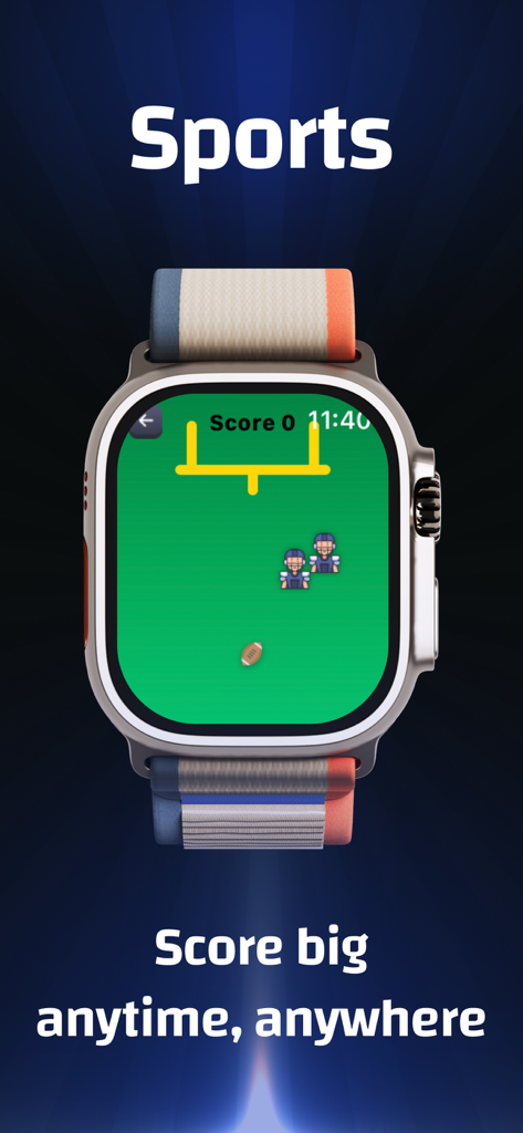 Games for Apple Watch: WatchQ - A sports mini game on an Apple Watch from the WatchQ app