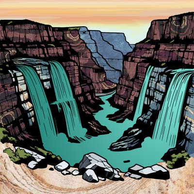 grand canyon waterfall