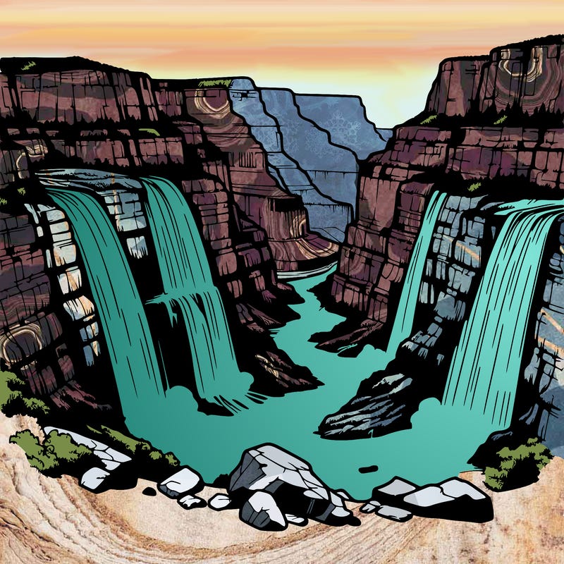 grand canyon waterfall