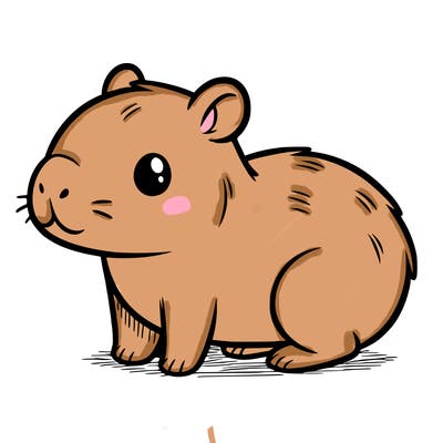 cute capybara