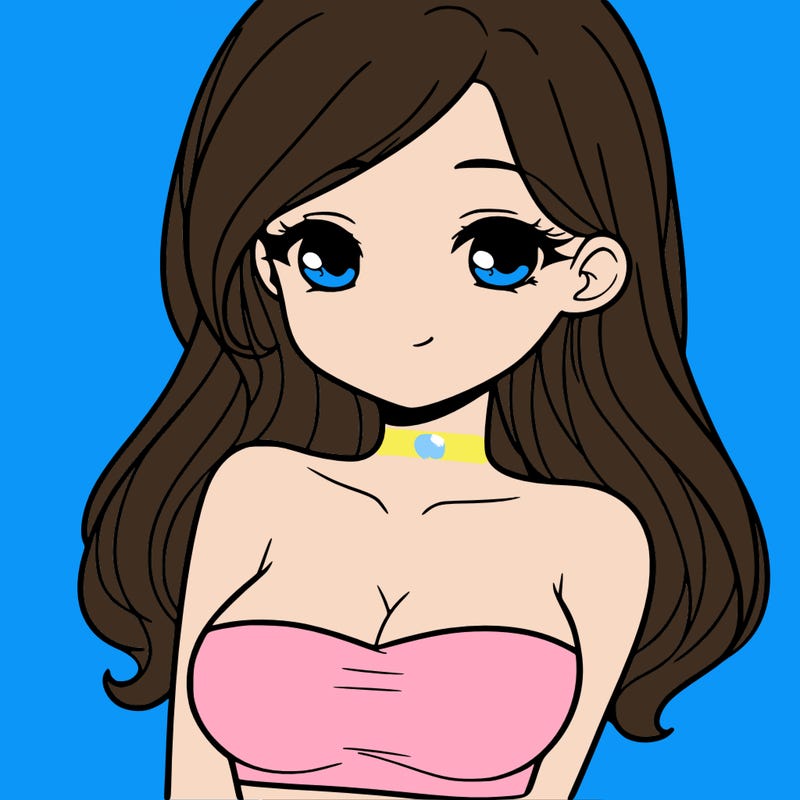 a pretty young girl in a tube top