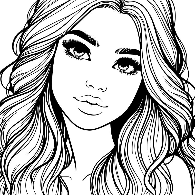 beautiful realistic girl