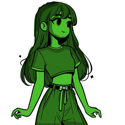 girl in a cute crop top