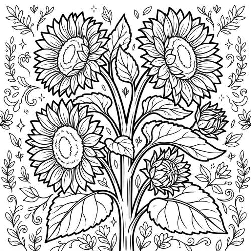 Multi-Headed Sunflowers