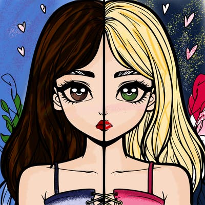 realistic girl split