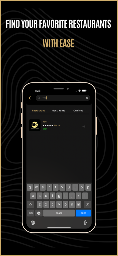 Lugmety | لقمتي - Lugmetyアプリのインターフェース、レストラン検索機能と検索結果を表示