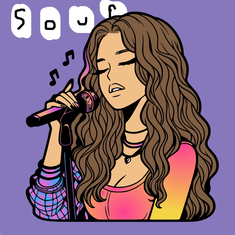 realistic female singer