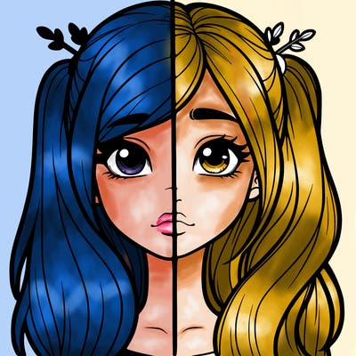 realistic girl split