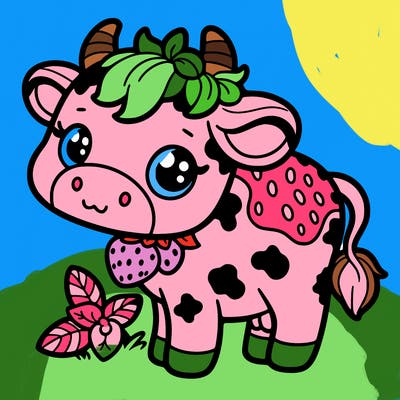 strawberry cow
