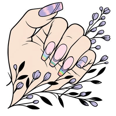 nails with french tip