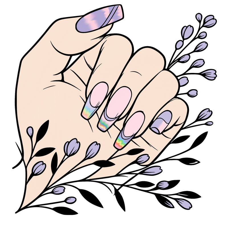 nails with french tip