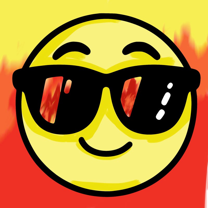 emoji with sunglasses